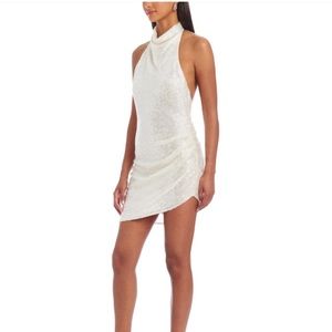 Amanda uprichard simba white sequin dress